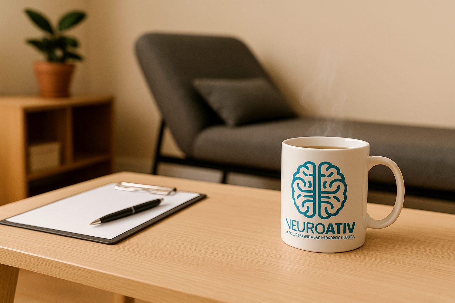 Ambiente acolhedor de uma consulta na Neuroativ